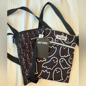Halloween/ghost/skeleton crossbody bags -lot of 2